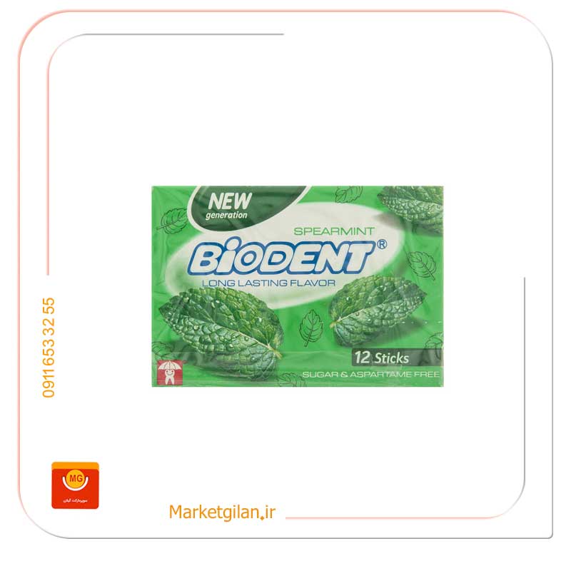 آدامس-بایودنت-نعناع آدامس مینی استیک بدون شکر با طعم نعناع بایودنت-کد 1337 - Image 1