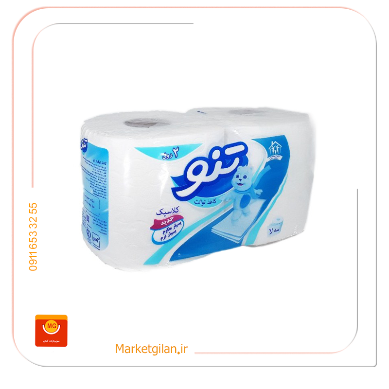 دستمال دوقلو لوله ای تنو دستمال توالت دوقلو لوله ای تنو -کد 1779 - Image 1