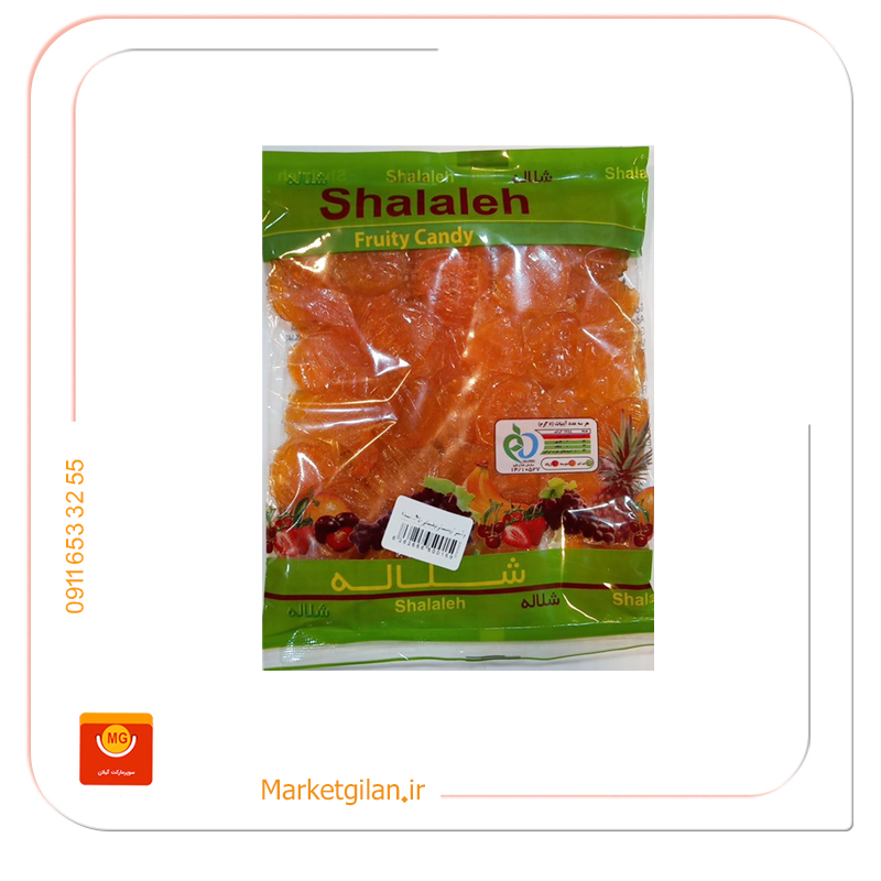 پولکی کریستالی پرتقالی آبنبات پولکی کریستالی پرتقالی شلاله 250گرمی-کد 1831 - Image 1