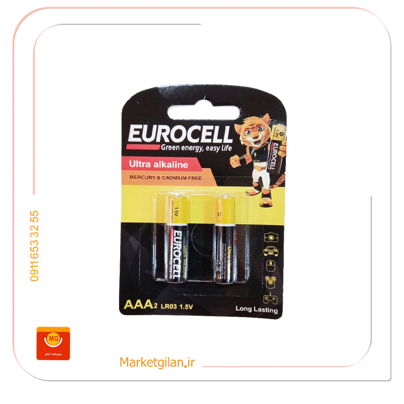 باتری اولترا آلکالاین نیم قلمی 2عددی باطری اولترا آلکالاین نیم قلمی ایروسل 2عددی-کد 2049 - Image 1