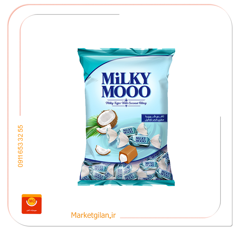 تافی شیری با مغزی کرم نارگیل میلکی مووو شیرین عسل 200گرمی تافی شیری با مغزی کرم نارگیل میلکی مووو شیرین عسل 200گرمی-کد 2065 - Image 1
