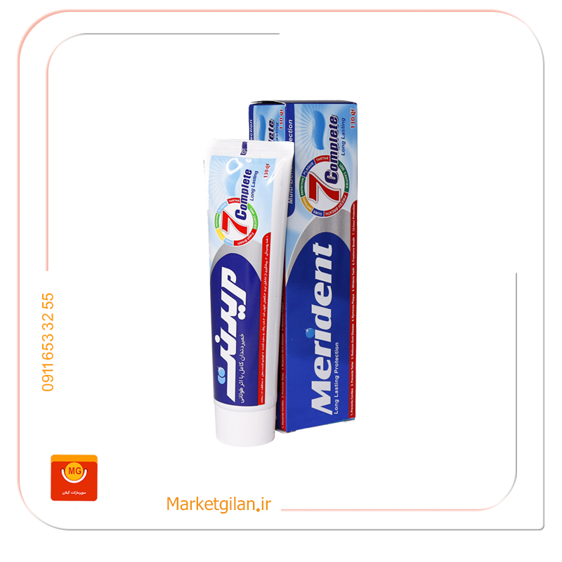 خمیردندان کامل 7 کاره وسفیدکننده مریدنت 100میلی خمیردندان کامل 7 کاره وسفیدکننده مریدنت 100میلی-کد 2050 - Image 1