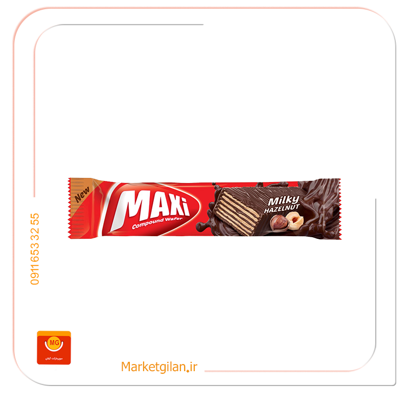 ویفرشکلاتی فندقی مکس 30گرمی ویفرشکلاتی فندقی مکس 30گرمی-کد 2307 - Image 1