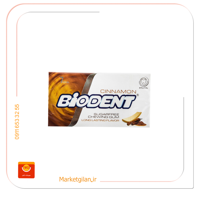 mg10 آدامس مینی استیک بدون شکر با طعم دارچین بایودنت-کد 2359 - Image 1