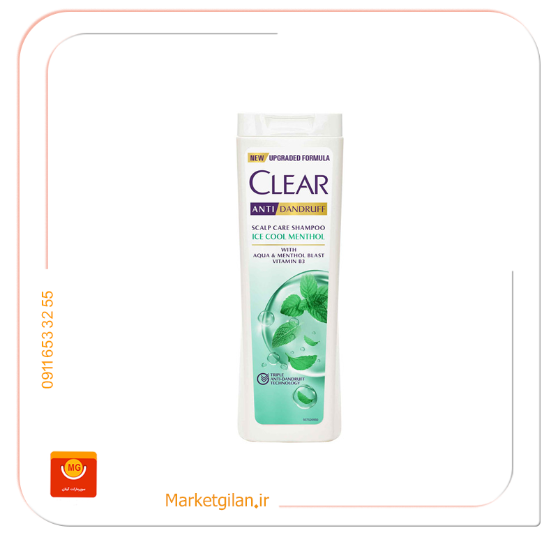 mg14 شامپو ضد شوره خنک کننده نعنایی کلیر ویژه بانوان 400میل-کد 2356 - Image 1