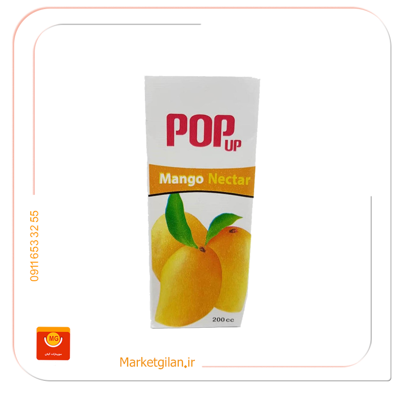 آب میوه انبه پاپ 200 سی سی آب میوه انبه پاپ 200 سی سی-کد 2374 - Image 1