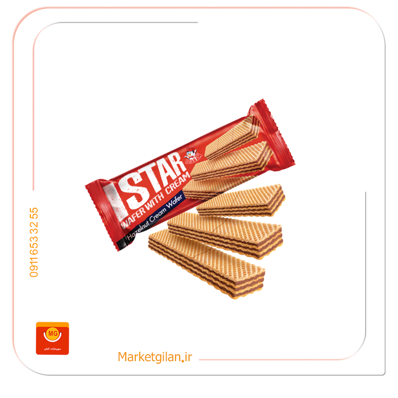 ویفر ساده با کرم با فرآورده کاکائویی ایسترام55 گرم ویفر ساده با کرم با فرآورده کاکائویی ایسترم55 گرم-کد 2568 - Image 1