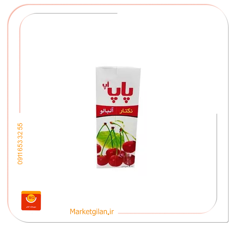 آب میوه آلبالو پاپ 200سی سی آب میوه آلبالو پاپ 200سی سی-کد 2636 - Image 1