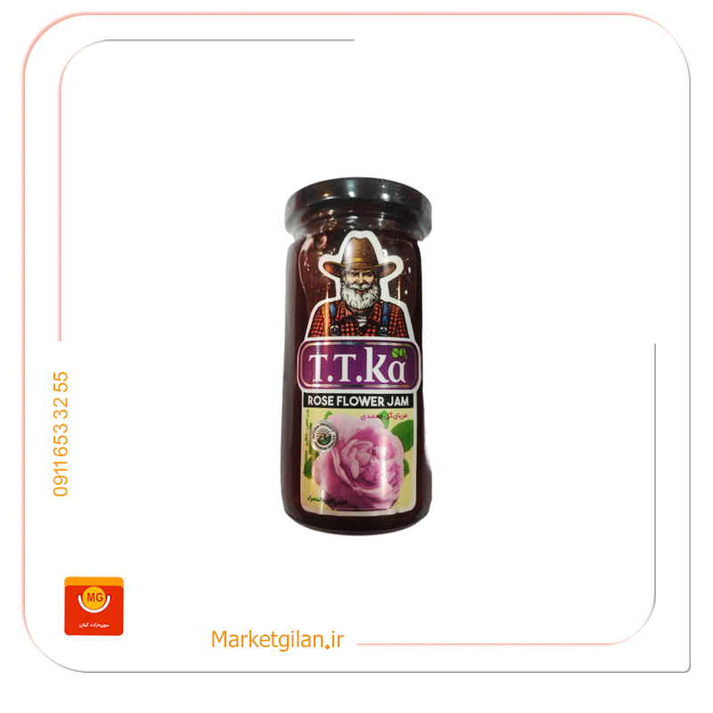 مربای گل محمدی تی تی کا 280گرمی شیشه مربای-گل-محمدی-تی-تی-کا-280گرمی-شیشه